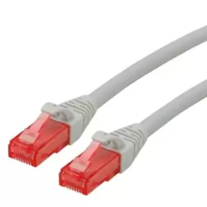 Image of Roline Grey Cat6 Cable, U/UTP, Male RJ45, Terminated, 500mm