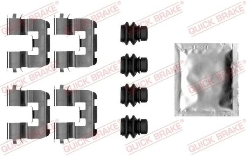 Image of QUICK BRAKE Brake pad fitting kit QUICK BRAKE 109-0039