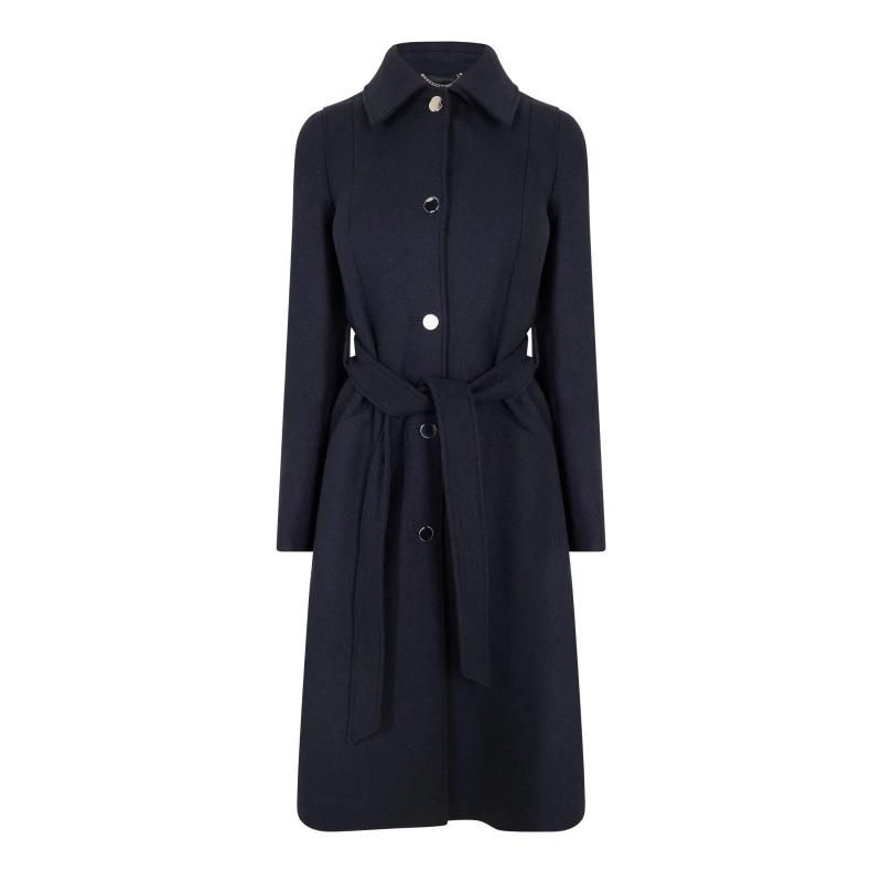 Image of Boss Womens Casiotta Overcoat Dark Blue female 4 (XXS)