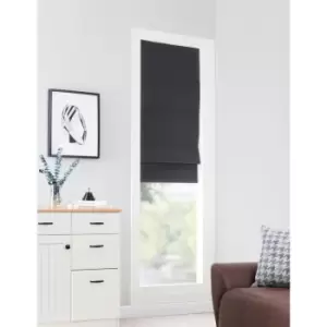 Image of Melrose Charcoal Blackout Roman Blinds 60 x 140cm