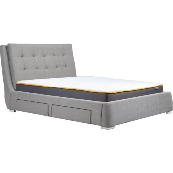 Image of Birlea - 180cm Mayfair Bed 4 Drawer Grey