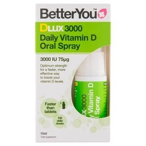 image of BetterYou DLux3000 Daily Oral Spray D3 15ml