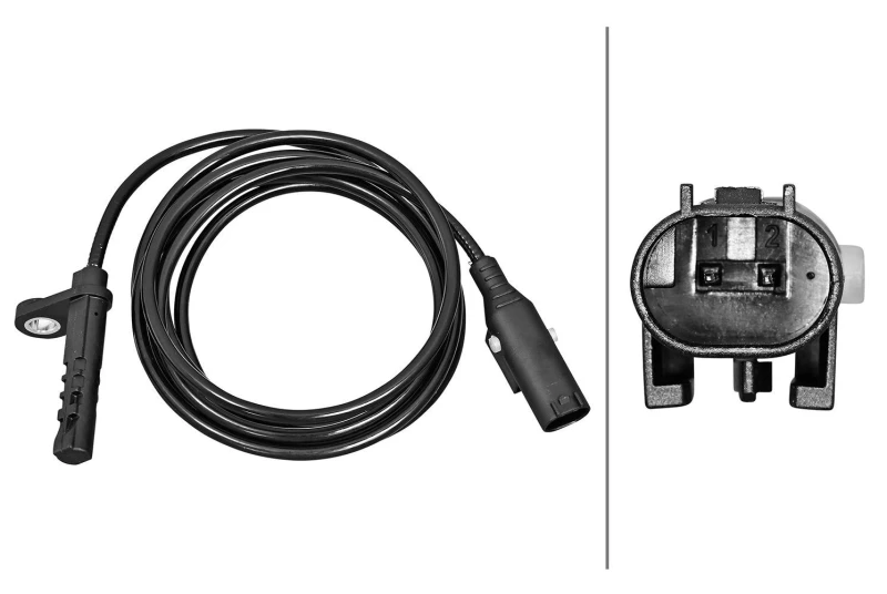 Image of HELLA ABS sensor HELLA 6PU 358 217-121