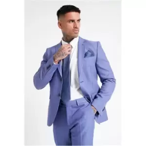 Image of I Saw It First Light Blue Mens Tailored Slim Suit Pant - Blue