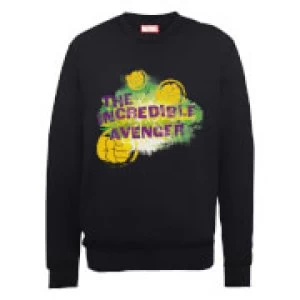 Image of Marvel Avengers Hulk The Incredible Avenger Sweatshirt - Black - S