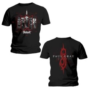 Image of Slipknot - Paul Gray Unisex Large T-Shirt - Black