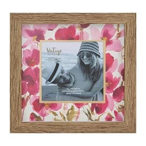 image of 4" x 4" - Vintage Boutique Pink Floral Frame