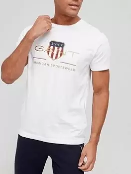 Image of GANT Men Archive Shield T-Shirt (4XL) White