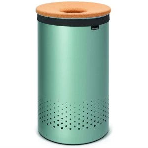 Image of Brabantia Laundry Bin with Cork Lid - 60L Mint