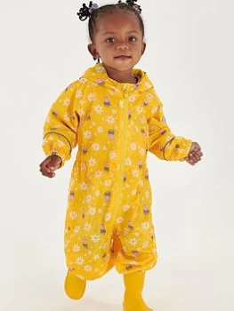 image of Regatta Regatta Kids Peppa Pig Pobble Waterproof Suit - Yellow, Yellow, Size 18-24 Months, Women