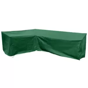 image of Cozy Bay Extra Large Modular L Shape Sofa Cover In Green