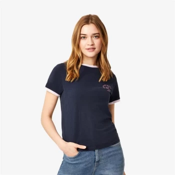 Jack Wills Trinkey Ringer T-Shirt - Navy