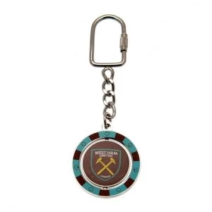Image of West Ham United FC Spinner Keyring