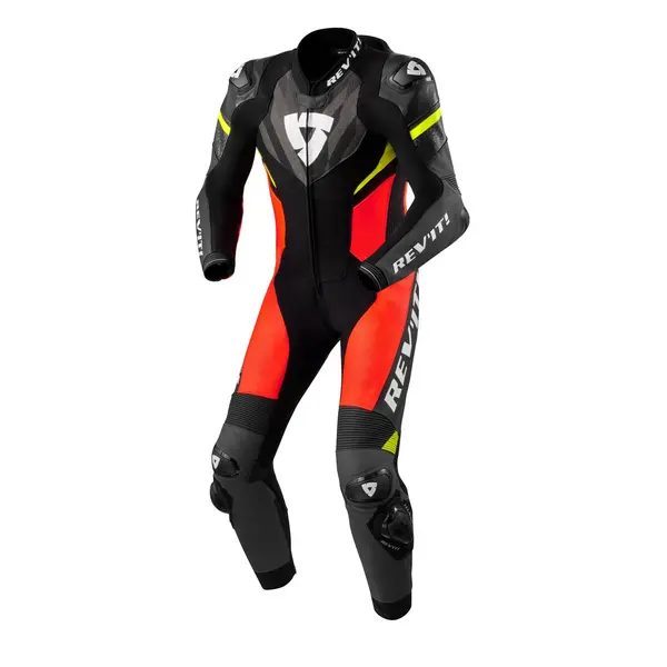 Image of REV'IT! Hyperspeed 2 One Piece Suit Black Neon Red Size 48