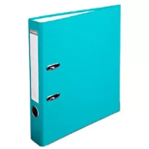 Image of Exacompta Lever Arch File A4 S50mm Card/PP, 2 Rings, Light Green, Pack of 20