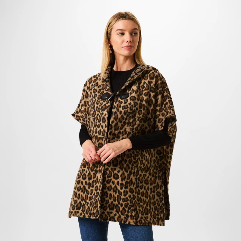 Image of Biba Biba Hooded Wrap - Multi Multi One Size