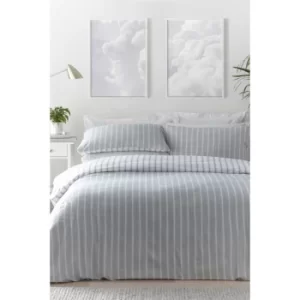 image of Harvard Stripe Reversible Duvet Set