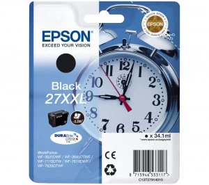 Image of Epson 27XXL Alarm Clock Black Ink Cartridge