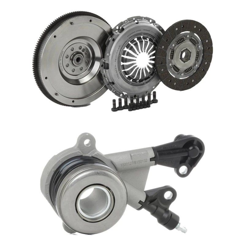 Image of RIDEX 479C3649 Clutch with central slave cylinder, without sensor, Conversion from dual-mass flywheel to single-mass flywheel Aluminium Clutch Kit (47