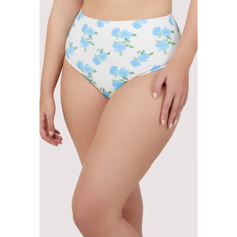 Image of Peek and Beau Mix & Match Floral High Waisted Bikini Bottom Abstract female 8