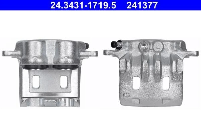 Image of ATE 24.3431-1719.5 Brake caliper without holder Grey Cast Iron Brake Caliper (78)