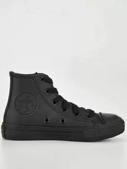 Converse Chuck Taylor All Star Kids Hi Top Trainers, Black, Size 13 Younger