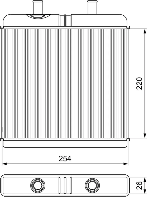 Image of Heater matrix VALEO 811539