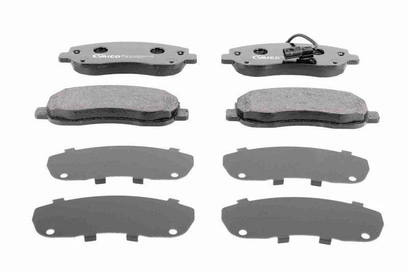 Image of VAICO V40-0686 Brake pad set Front Axle, incl. wear warning contact, Q+, original equipment manufacturer quality Brake Pad Set,disc brake (402)