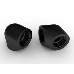 Image of EK Water Blocks EK-AF Angled 90 2F G1/4 - Black