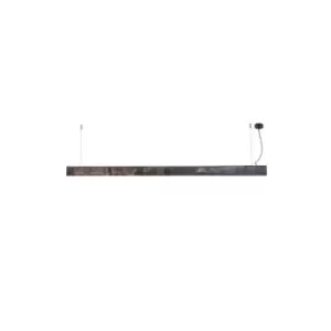 Image of Nafplio Line Bar Light Aluminium-Difuser Black Rusty