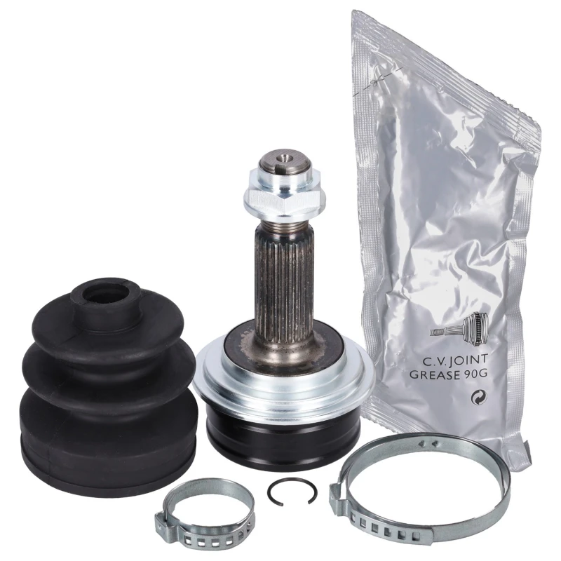 Image of FEBI BILSTEIN 185127 CV Joint Wheel Side, with nut, with grease Joint Kit,drive shaft (5)