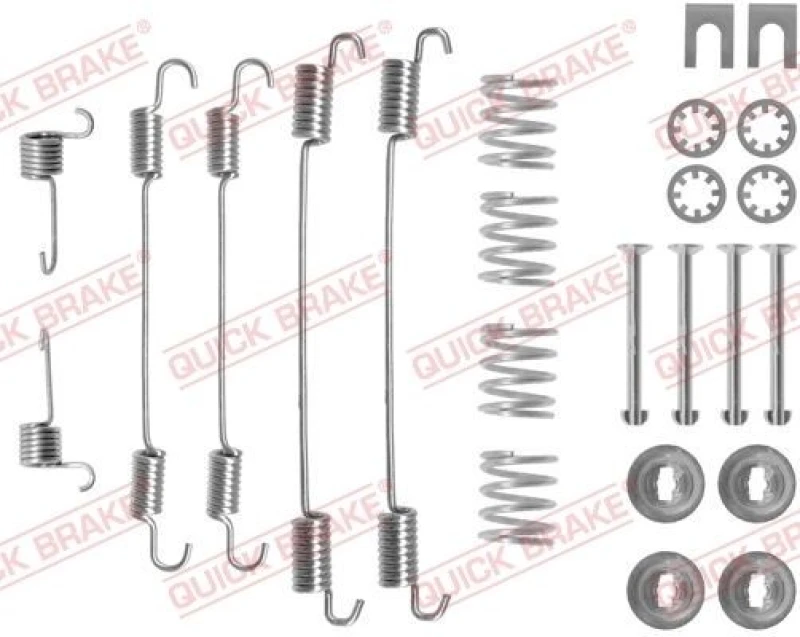 Image of QUICK BRAKE Brake shoe fitting kit QUICK BRAKE 105-0747