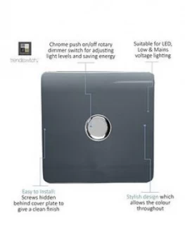 Image of Trendiswitch 1G LED Dimmer Switch Warm Grey