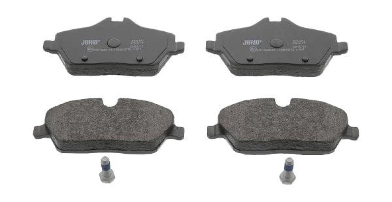 Image of JURID 573137J Brake pad set prepared for wear warning indicator, with accessories Brake Pad Set,disc brake (402)