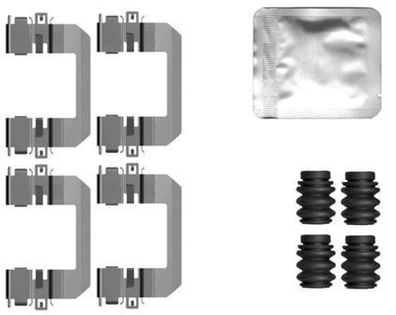 Image of Brake pad fitting kit TEXTAR 82561800