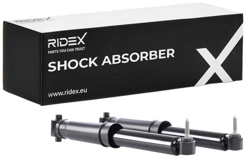 Image of RIDEX 854S17825 Shock absorber Rear Axle, Gas Pressure, Telescopic Shock Absorber, Bottom Pin Shock Absorber (854)