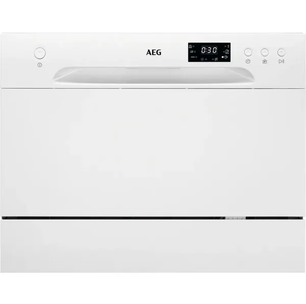 image of AEG 6000 Series FFB21200CW Compact Dishwasher