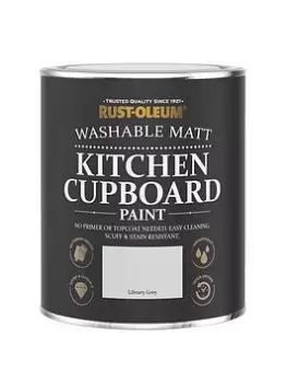 image of Rust-Oleum Kitchen Cupboard Paint Library Grey 750Ml