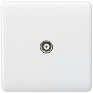 Image of MLA Knightsbridge Curved Edge Coax TV Outlet (Non-Isolated) - CU0100