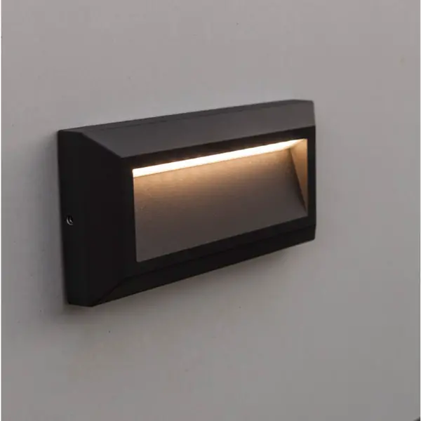 Image of Lutec Lutec Helena Down LED Outdoor Surface Brick Light - Dark Grey