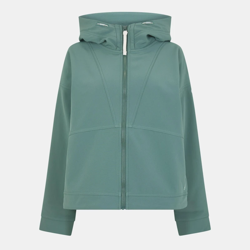 Image of Craghoppers Womens Tyra Hooded Full-Zip Fleece Fabric Frosted Pine female 10 (S)