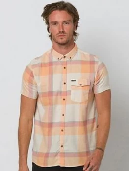 Image of Animal Harvest Short Sleeve Shirt - Coral, Size XS, Men