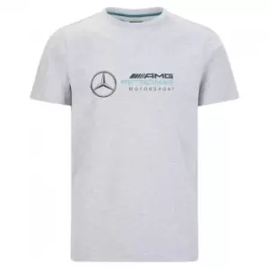 image of 2021 Mercedes Large Logo Tee (Grey)