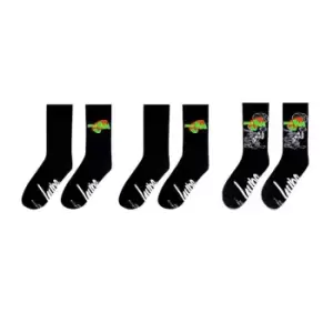 image of Hype x Space Jam Retro Sketch Socks - Black