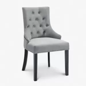 Image of Sydney Accent Chair Velvet - Light Grey