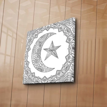 Image of BOYA-77 - No Pen Multicolor Paintable Decorative Canvas Painting