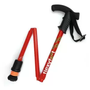 Image of Flexyfoot Premium Derby Handle Walking Stick - Red - Folding
