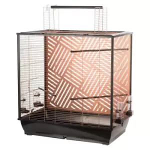 image of Flamingo Budgie Cage Siri 78x48x81.5-100cm Copper