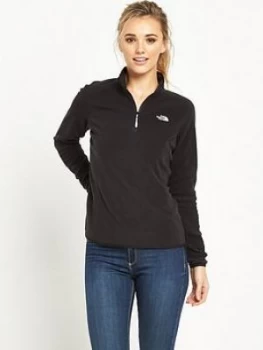 Image of The North Face 100 Glacier 1/4 Zip - Black, Size L, Women