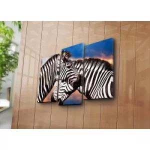 Image of 3KBPAT-9 Multicolor Decorative Canvas Painting (3 Pieces)